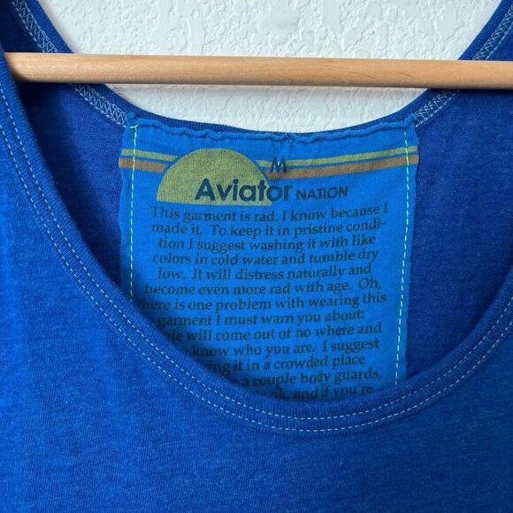 Aviator Nation Blue Austin City Limits 2017 Tank Top Unisex Size Medium - Picture 5 of 6